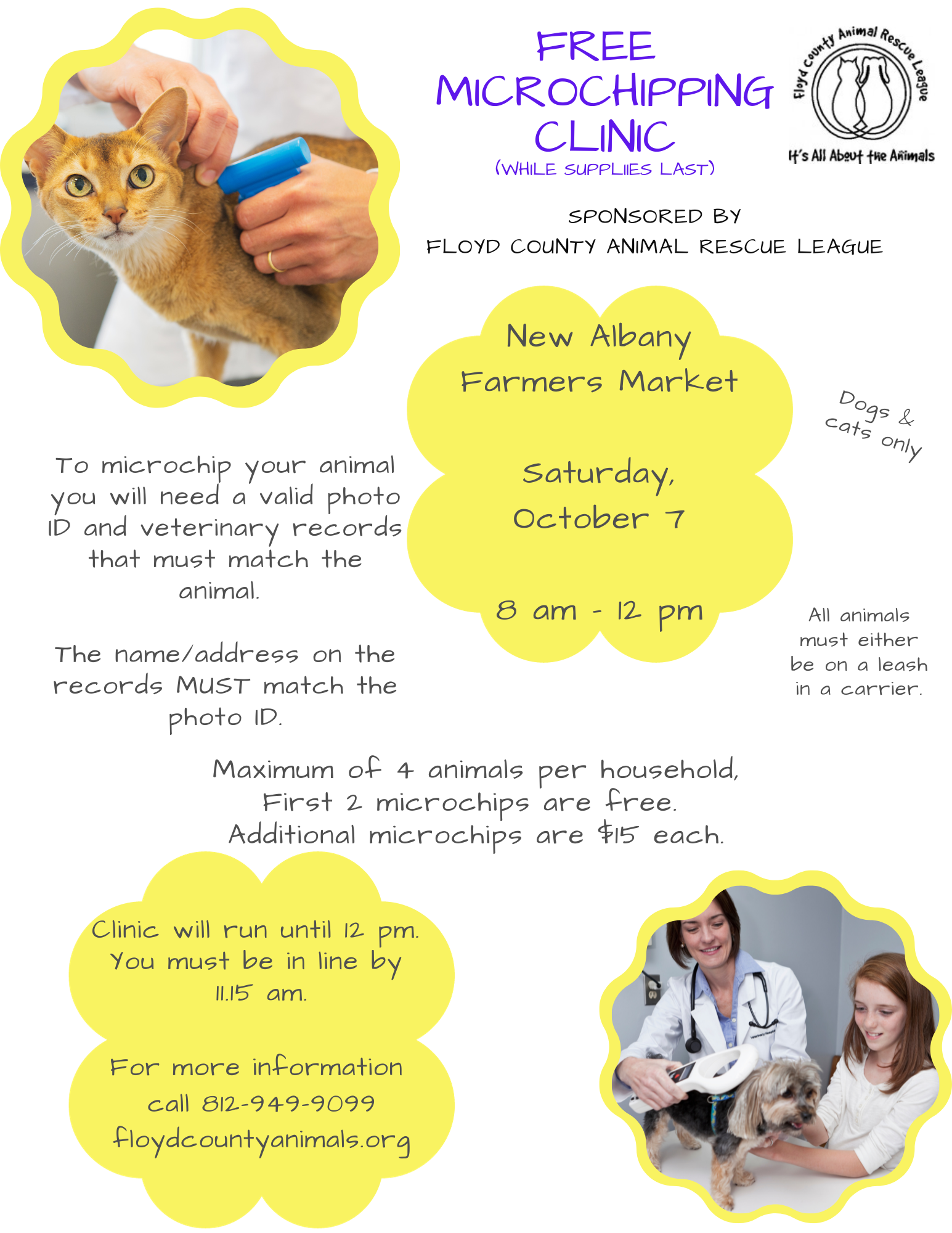 Microchipping Clinic Flyer 2023